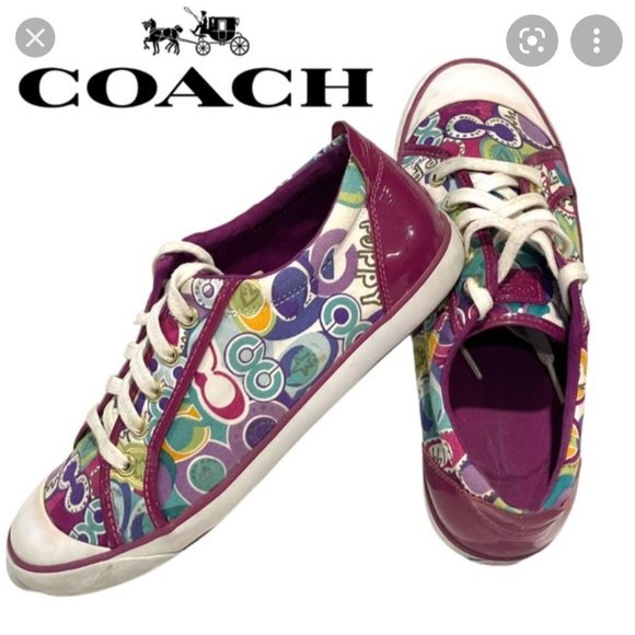 Coach Barrett poppy sneaker size 7 - Picture 1 of 7